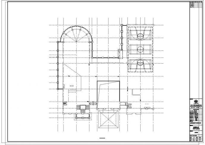 成都三层框架结构会所外立面干挂石材幕墙装修施工图（CAD，22张图纸）_图1