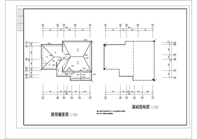 某美式别墅电气CAD平面布置参考图_图1