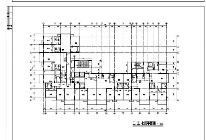 某城市高层公寓初步设计方案CAD详图_图1