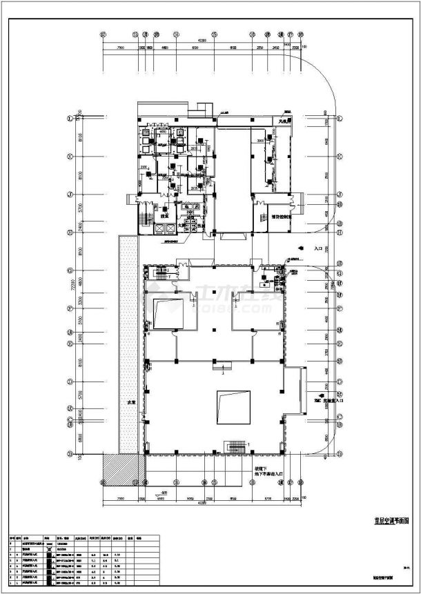 某地8层办公楼多联机空调设计全套CAD施工图-图一