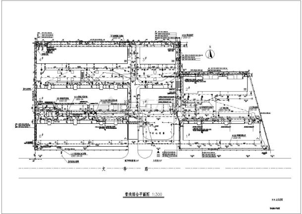 某管线综合CAD大样设计平面图-图一