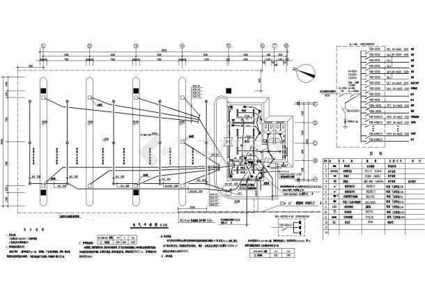 某加油站电气设计CAD大样全套施工图-图一