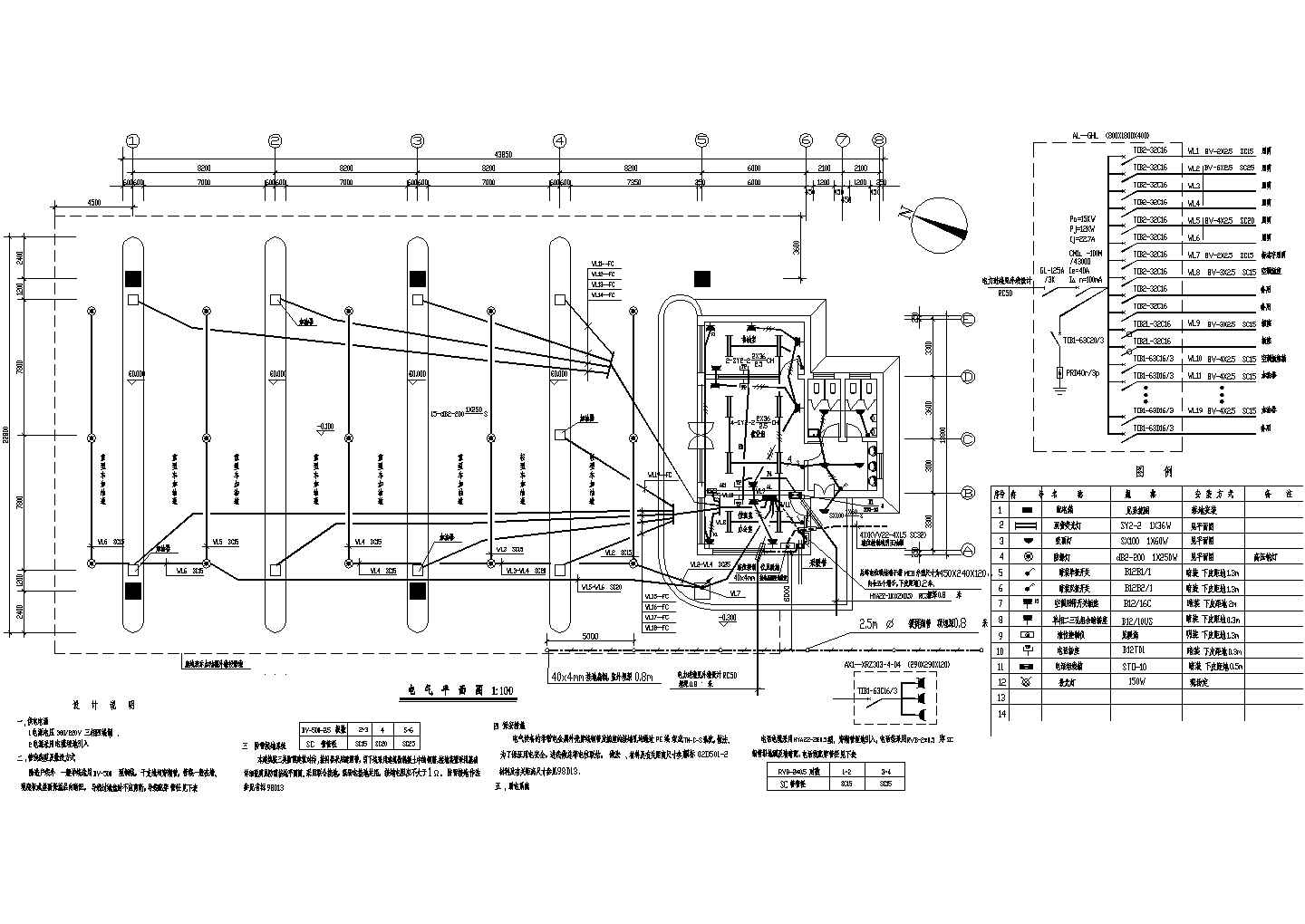 某加油站电气设计CAD大样全套施工图