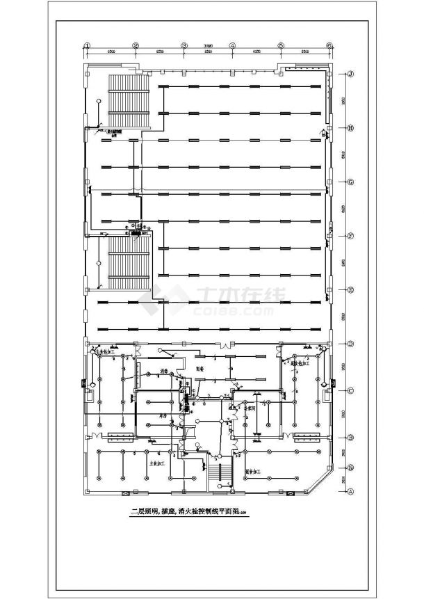 某高校食堂电气CAD设计大样施工图-图二