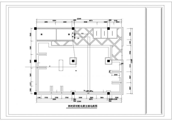 某酒吧电气CAD设计详细施工图_图1