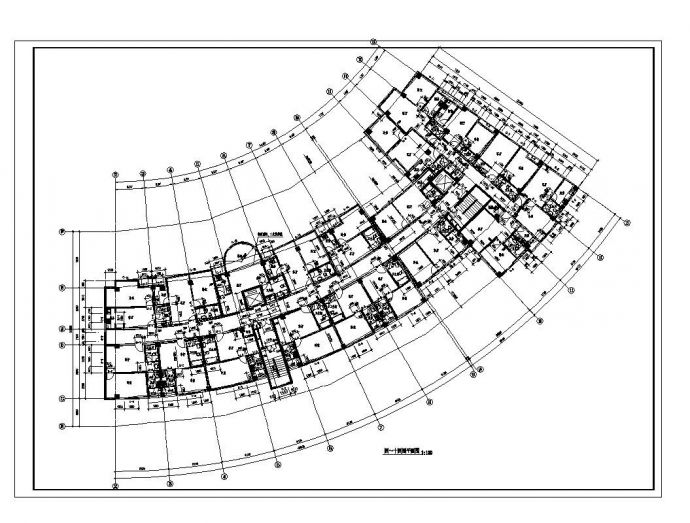 某市凯悦宾馆建筑工程布置平面图CAD参考详图_图1