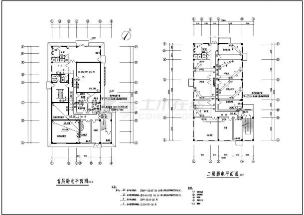 某省医院影象楼电气CAD设计详细构造-图二