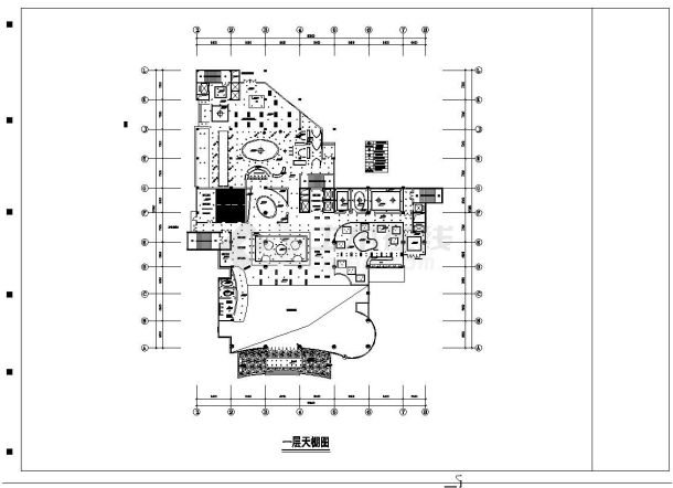 某城市酒店建筑工程设计方案CAD详图-图二