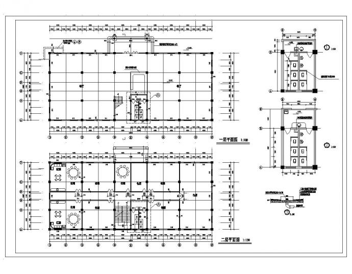 某市区酒店建筑工程布置参考详图_图1