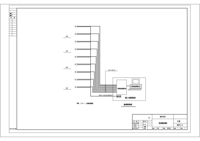 某通信机房平面及弱电CAD设计详细大样图_图1