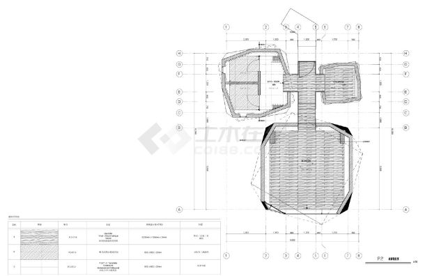 本资料为某某建筑P2-06地面铺装图CAD图-图一