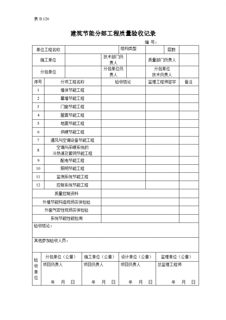 建筑节能分部工程质量验收记录-图一