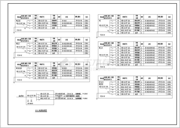 某商住楼电气CAD大样完整设计图-图一