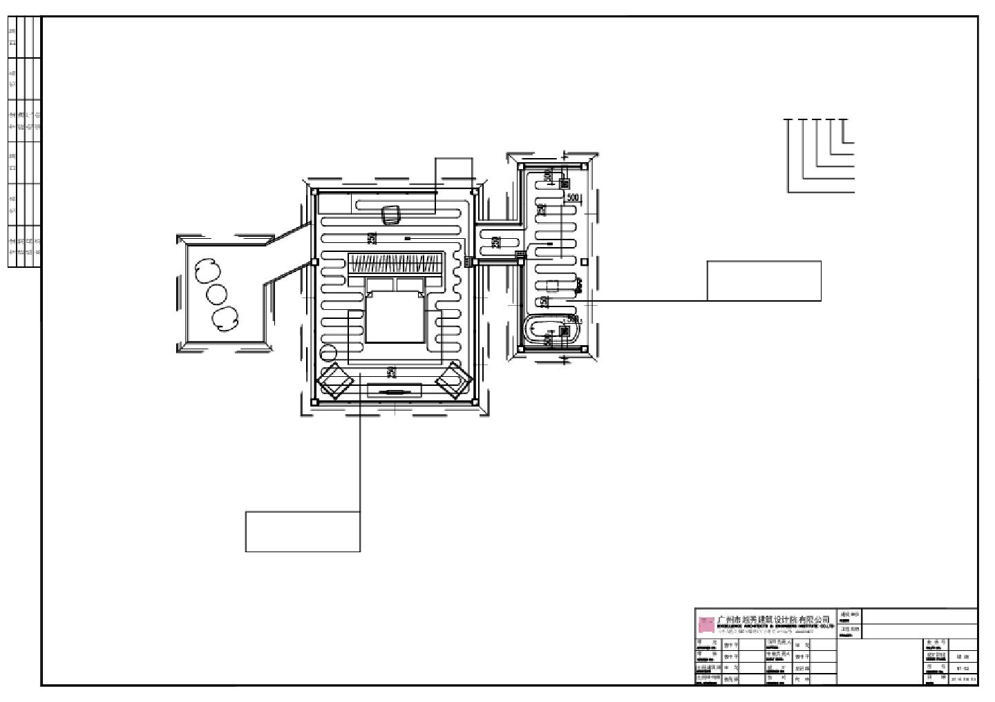 某某建筑P4a-暖通平面图CAD图