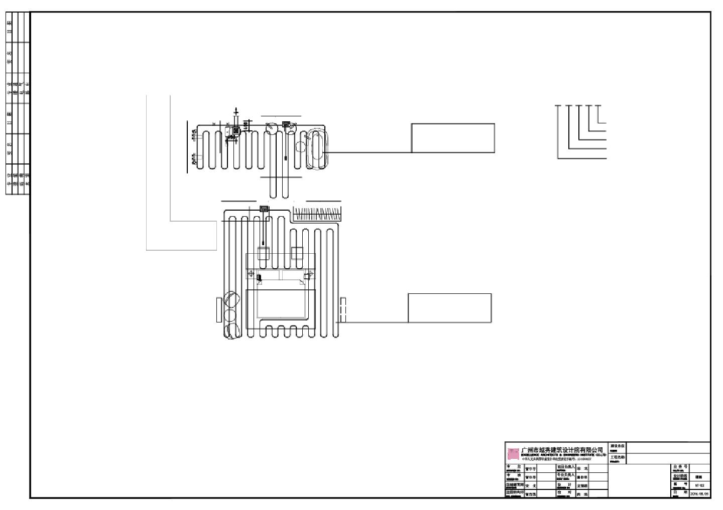 某某建筑暖通结构平面图CAD图