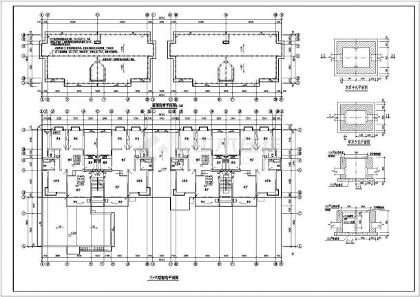 某小型医院综合楼CAD电气设计图-图一