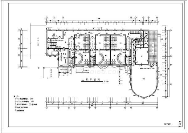 某地方幼儿园建筑布置参考CAD-图二