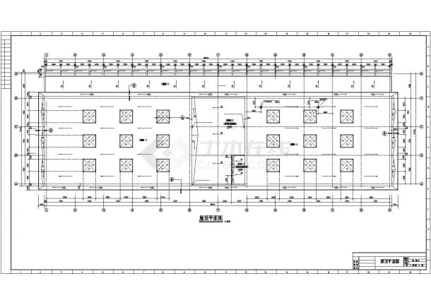 长85米 宽27.75米 3层4240.25平米框架结构体育馆建筑施工图【平立剖 楼梯 详图 马道平面布置图 说明】，共11张图纸-图一