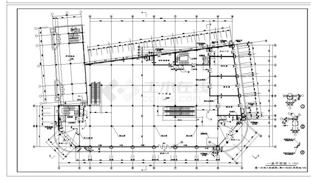 海城商厦建筑工程布置参考施工图-图二
