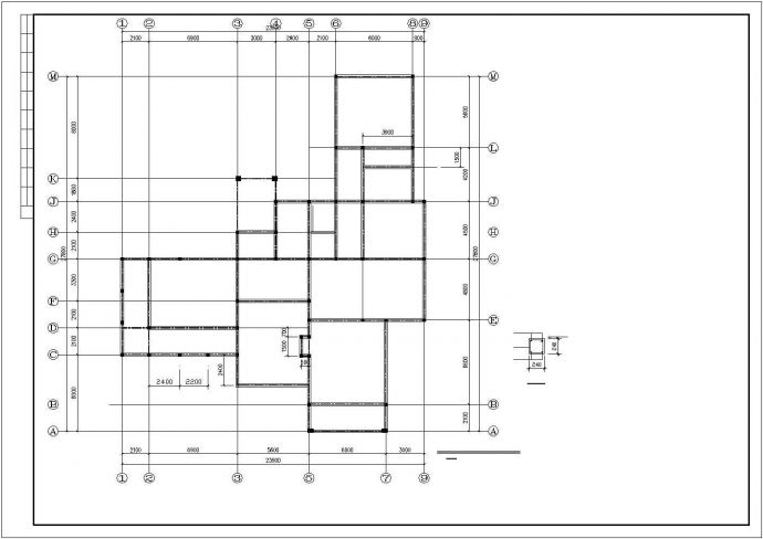 某两层砌体别墅结构设计施工图纸_图1