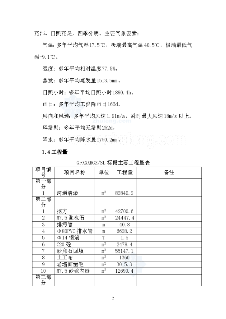 河道改造防洪堤与拦河坝工程施工组 织设计-图二