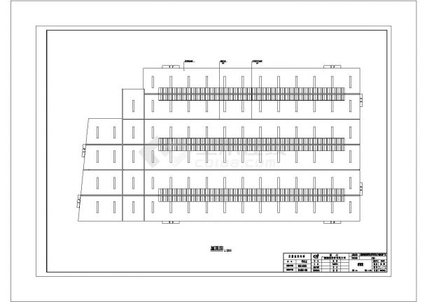 某公司车间厂房CAD钢结构设计完整图纸-图二