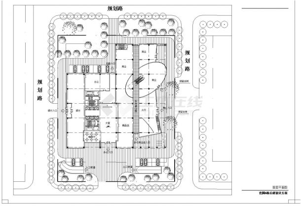 某市官园综合楼设计CAD参考详图-图二