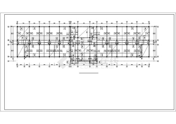 学校教学楼框架结构设计CAD施工图-图一