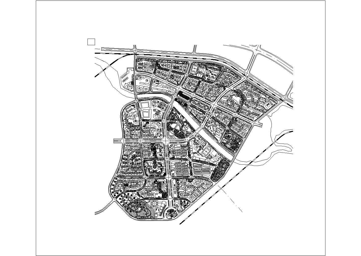 大型综合小区全套规划施工图