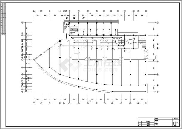 某多层商住楼电气设计cad施工图-图二