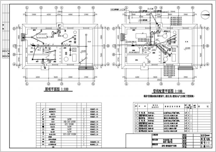 某部锅炉房电气CAD大样设计图_图1