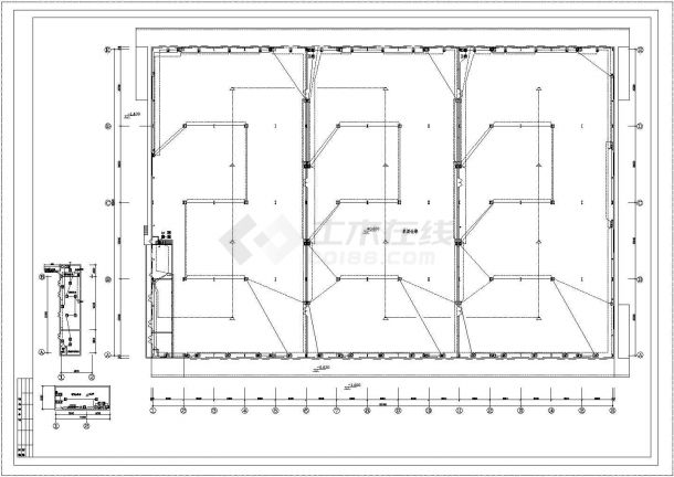 某库房电气设计CAD系统平面图-图二