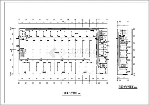 某车间电气CAD设计完整图纸-图一