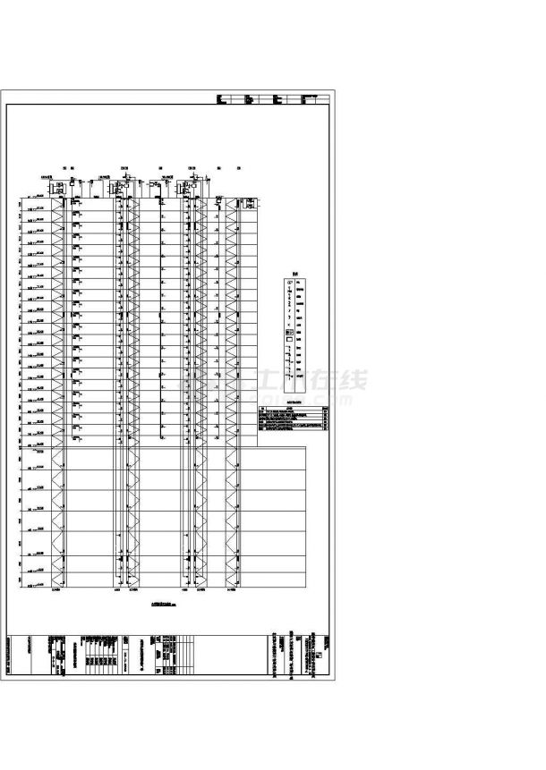 威海某二十七层商业综合建筑施工图24-图一