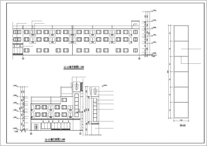 某老城区沿街大酒店建筑设计方案CAD图纸_图1