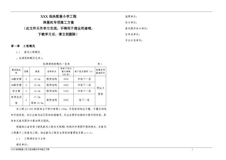 某地区深基坑专项施工方案_论证后1分-图一