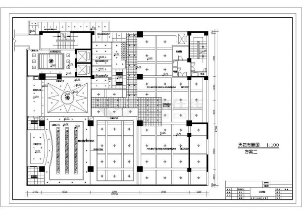 某高档健身会所CAD施工图-图一