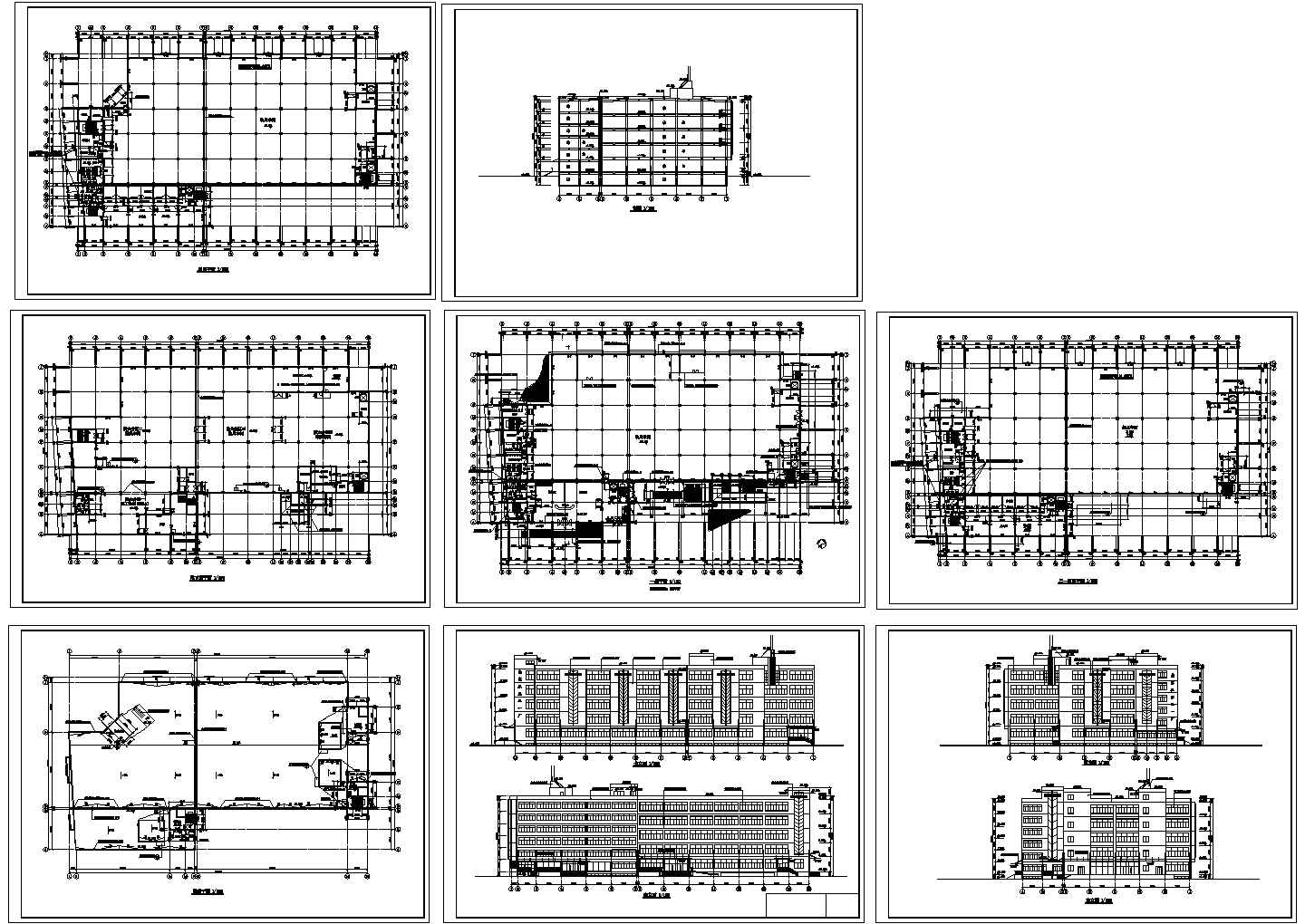 厂房设计_某地工业区大型厂房建筑设计方案详细施工CAD图纸