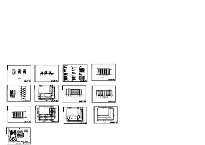 土木工程毕业设计_办公楼设计_土木工程毕业设计_ 某中学办公楼设计 5层 5300平米（建筑图、结构图、计算书、外文翻译实 习报告、含电算等资料）CAD图纸_图1