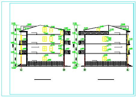 3层新农村住宅楼cad设计方案图_图1