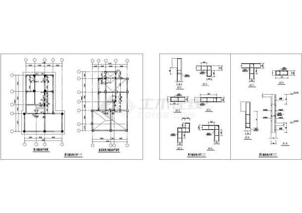 房屋工程剪力墙结构大样设计CAD图纸-图一