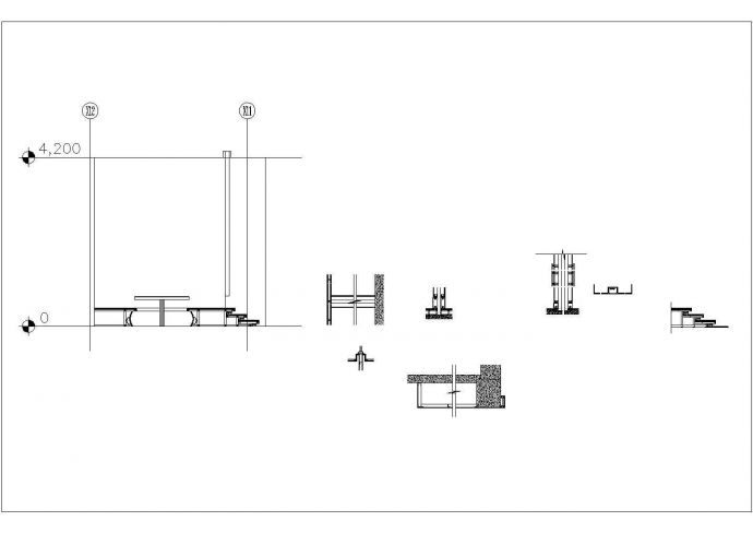 某特色主题餐厅施工CAD完整构造设计大样图_图1