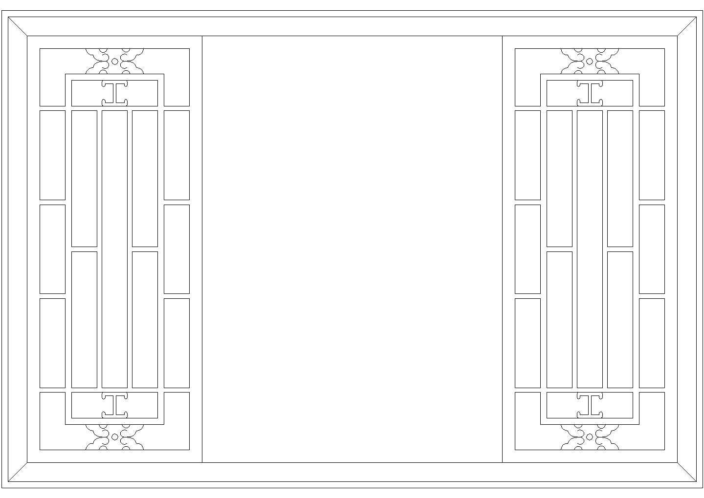 中式风格常用古式窗户大样设计CAD图纸（177张）