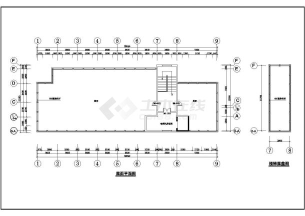 济南某街道4层框架结构商务酒店建筑设计CAD图纸（首层为车库/含总图）-图二