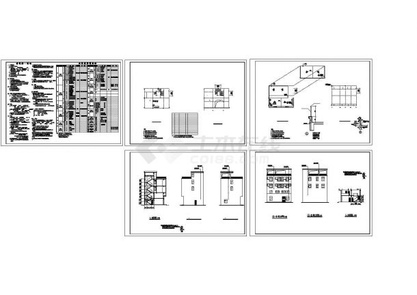 某地区私人高档别墅建筑详细设计方案施工CAD图纸-图一