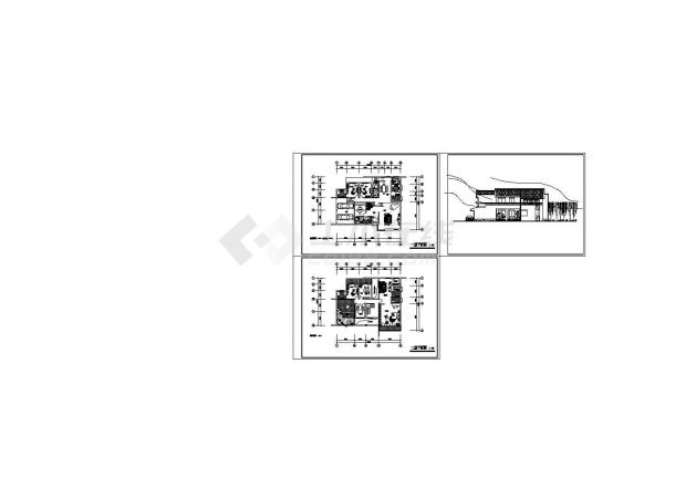 某经典现代欧式小别墅建筑详细设计方案施工CAD图纸-图一