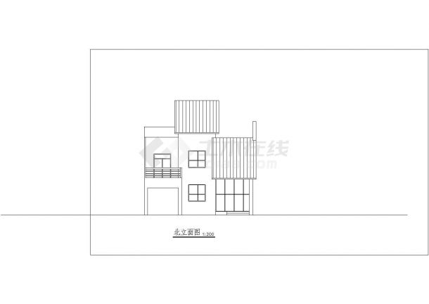 某地区小别墅建筑详细设计方案施工CAD图纸-图二