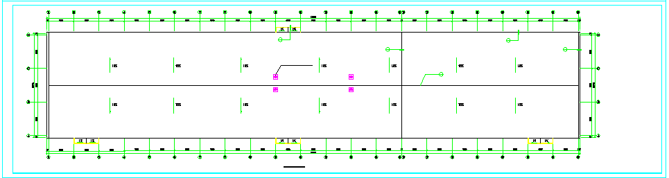 某24米跨排架钢屋架厂房结构cad建筑施工图