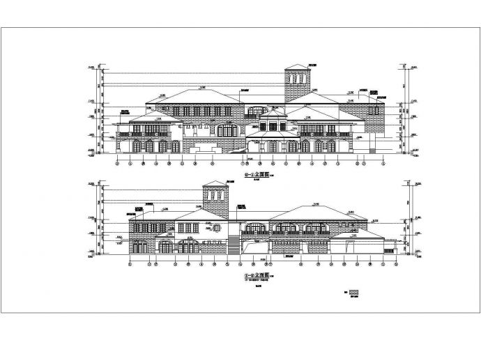 某老城区国际广场会所建筑详细设计方案CAD图纸_图1