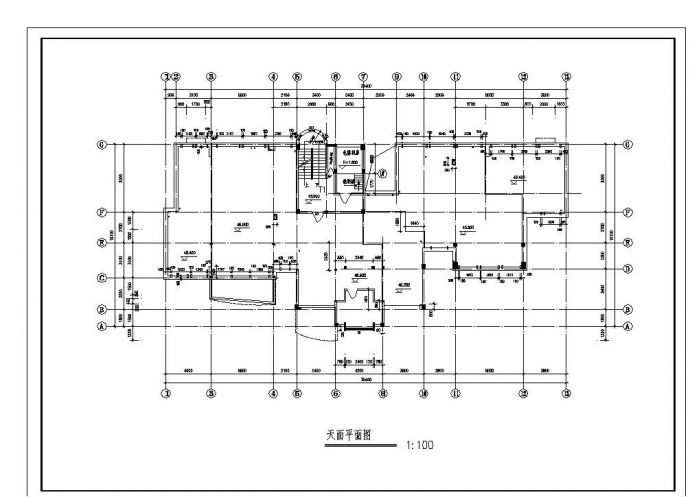 某城市住宅楼结构设计图CAD详图_图1